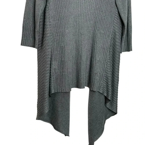 Eileen Fisher Gray Casual Linen & Silk Gray Knit Cardigan Size Petite Medium - Picture 9 of 9